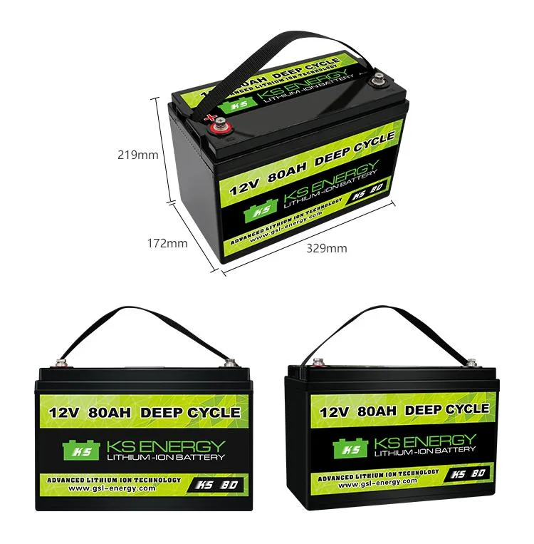 Rechargeable LiFePO4 12V 80ah 100ah 120ah 200ah 300ah Lithium Li Ion Battery Pack >3000 Cycles for Solar/UPS/Motorhome/EV