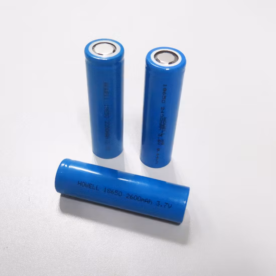 Bateria de íon de lítio cilíndrica 18650 3,7 V 3000 mAh de alta capacidade